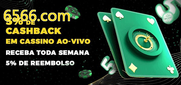 Promoções do cassino ao Vivo 6566.com